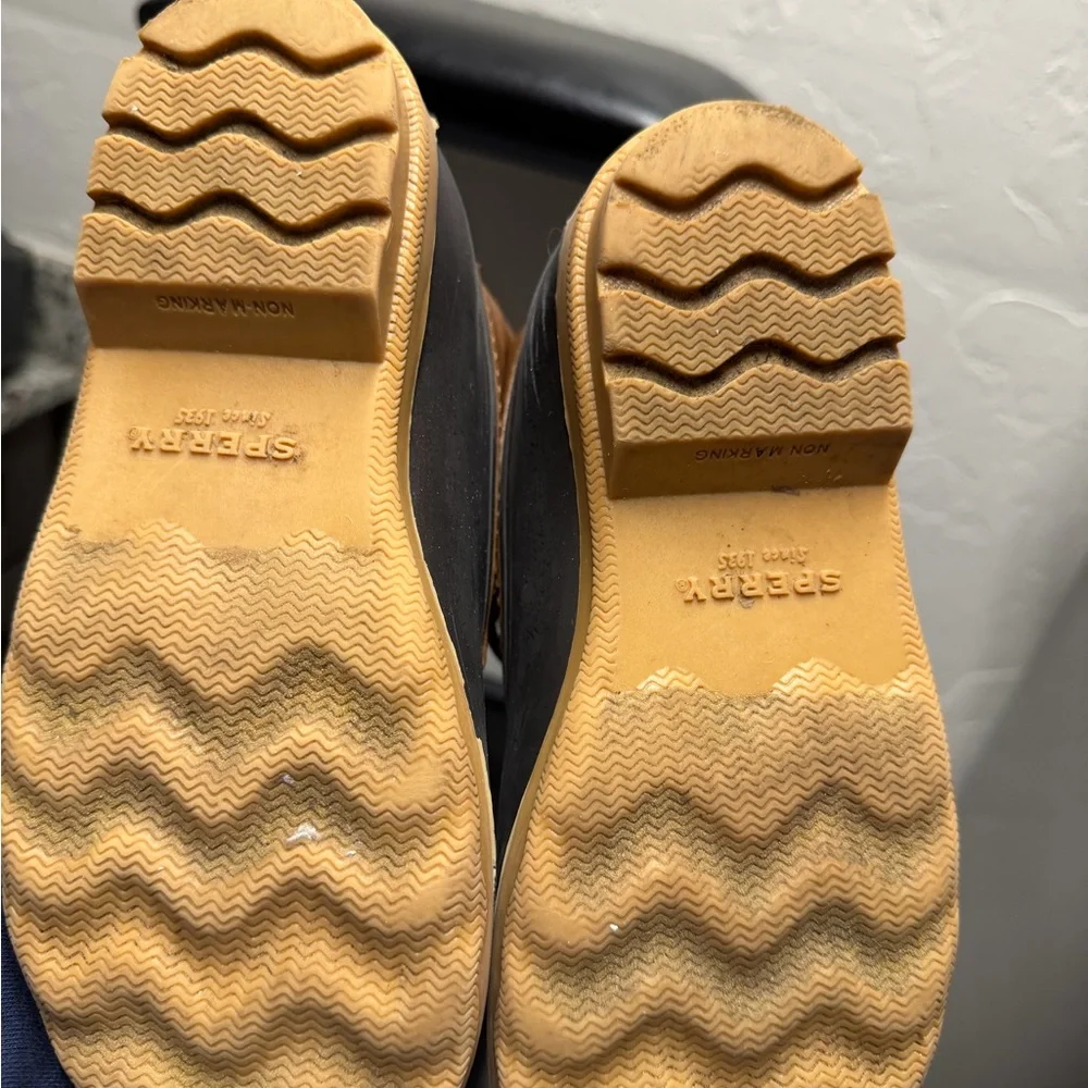 Sperry Men's Tan and Black Weatherproof Boots